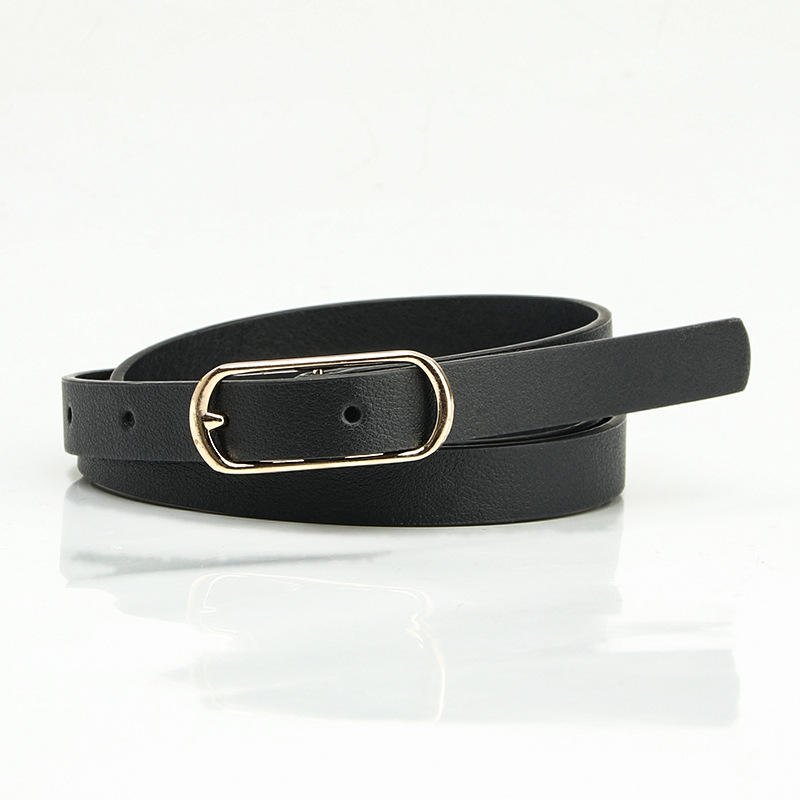 Wholesale High Fashion Real Cow Leather Belts for Women Casual & Business Use with Gold Alloy Buckle