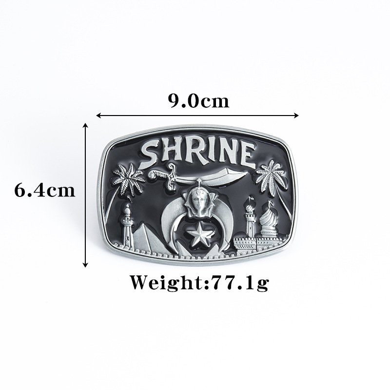 Custom Zinc Alloy Brand Men Belt Buckle For Leather Belt Metal Men's 40mm Western Cowboy Belt Buckle