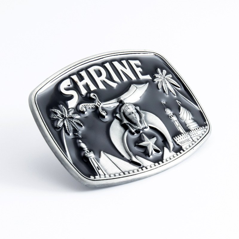 Custom Zinc Alloy Brand Men Belt Buckle For Leather Belt Metal Men's 40mm Western Cowboy Belt Buckle