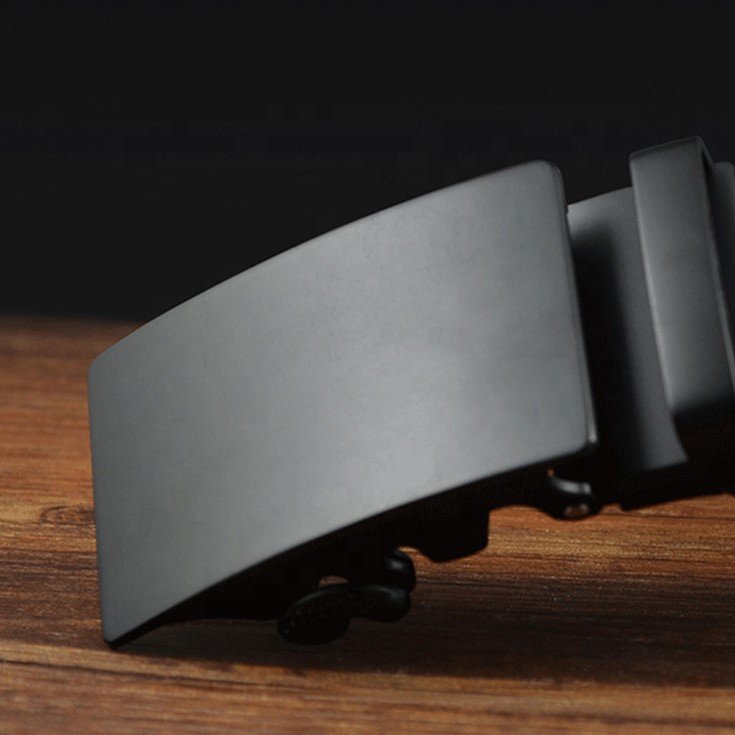 Custom Classic Blank Gunmetal Zinc Alloy Sliding Buckle for Automatic Leather Belt 35mm Wide