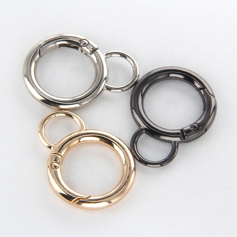 wholesale metal spring ring purse chain accessories high quality buckle snap hook for bag chain