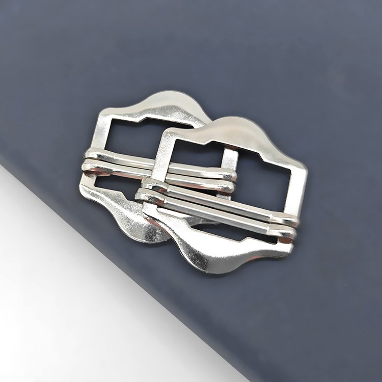 Wholesale Customized Adjustable Zinc Alloy Back Strap School Bag Buckle Belt Watch Strap Slide Rail Slider Slide Buckle