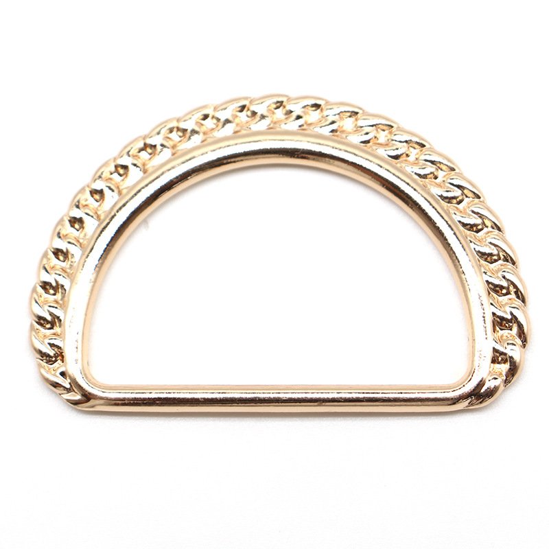 New Design Fashion Decorative Custom Metal Hardware D-rings Buckles For Handbag/Garment Accessories