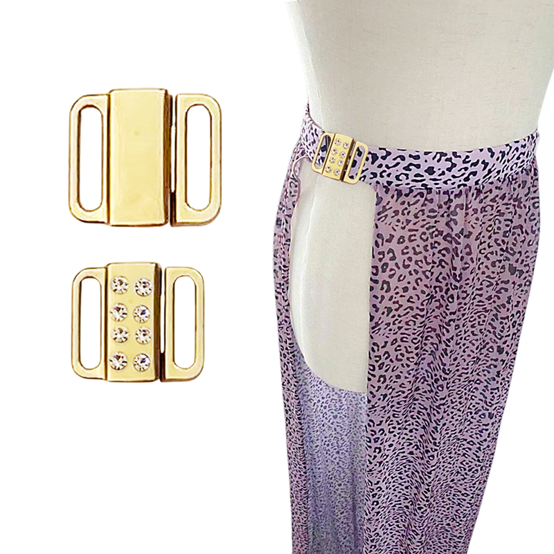 Inner 12 mm Swimwear hardware Diamond Hardware Factory High Quality bikini hardware Buckle Slider Sets For Wholesale