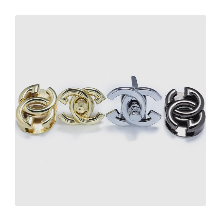Bag purse hardware locks and buckle purse lock metal lock for bag