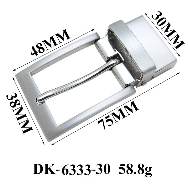 30mm Personalized Reversible Pin Belt Buckle Turning Design for Men's Leather Wholesale Western Style Garters Belt Pin Buckles