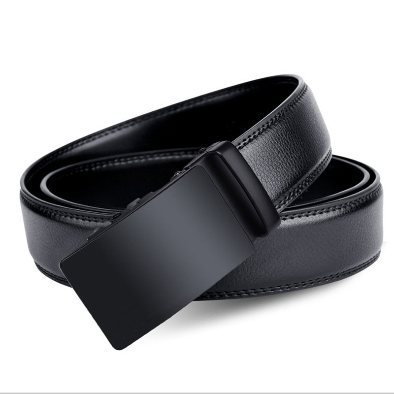 Wholesale Factory New Adjustable Casual Custom Automatic Belts Men Buckle Genuine Leather Belt