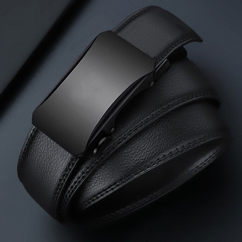 Wholesale Factory New Adjustable Casual Custom Automatic Belts Men Buckle Genuine Leather Belt