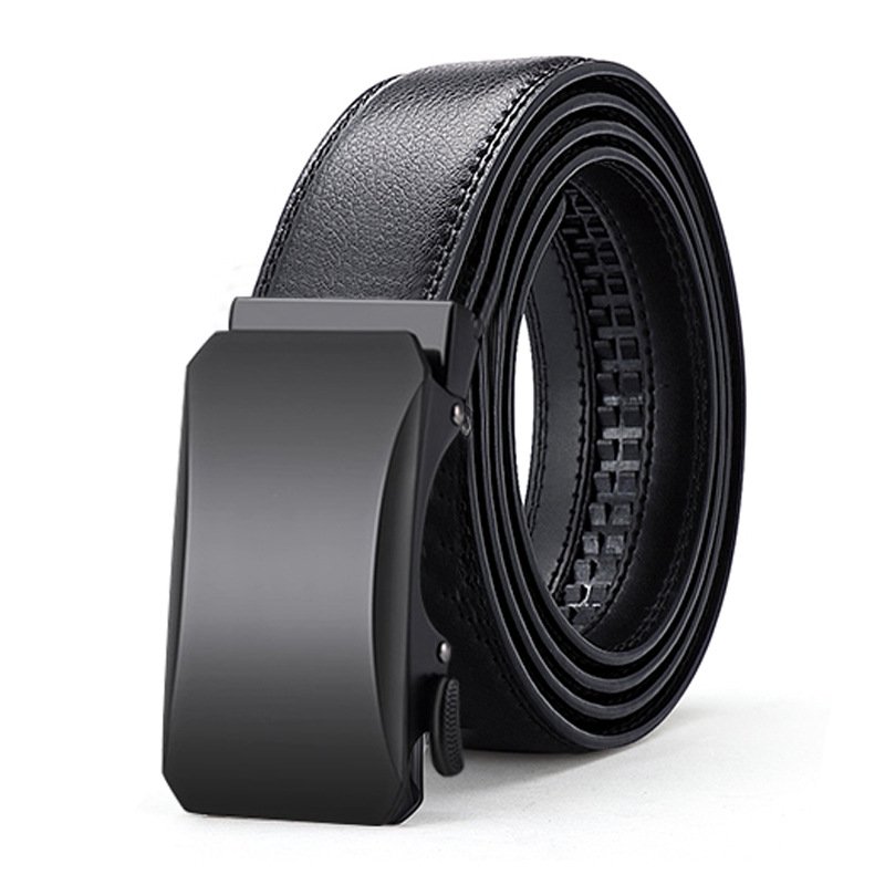Wholesale Factory New Adjustable Casual Custom Automatic Belts Men Buckle Genuine Leather Belt