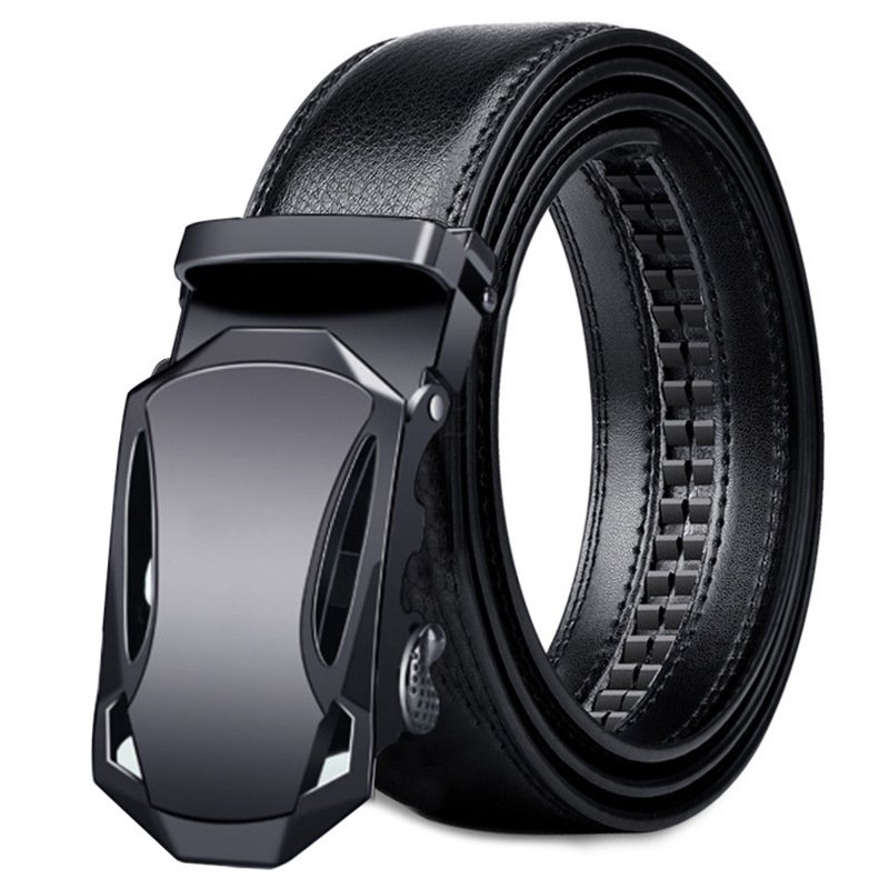 Wholesale Factory New Adjustable Casual Custom Automatic Belts Men Buckle Genuine Leather Belt