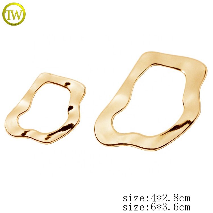Washable bikini hardware metal gold buckle designer swimwear accessory alloy adjustable buckle fasteners