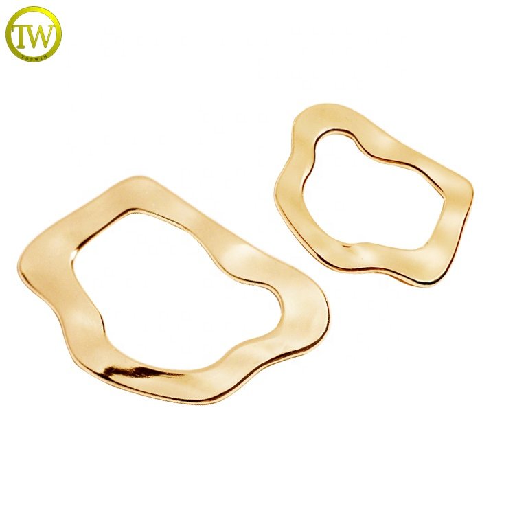Washable bikini hardware metal gold buckle designer swimwear accessory alloy adjustable buckle fasteners