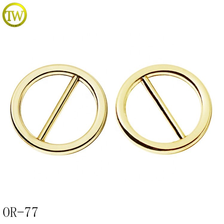 Washable bikini hardware metal gold buckle designer swimwear accessory alloy adjustable buckle fasteners