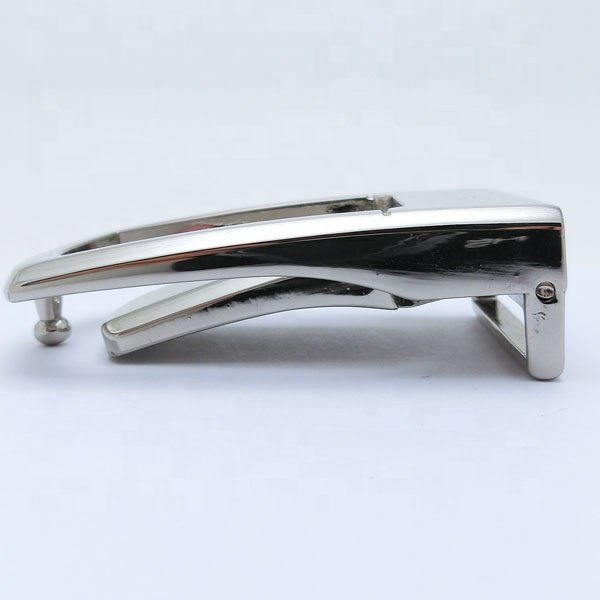DK-7566-35 Fashion press base type clip clasp belt buckles with teeth closure fixing mechanism men's leather belt