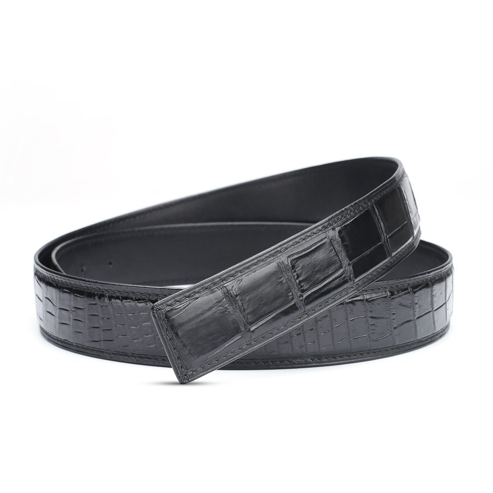 Latest Design Genuine Leather Men Belt With Adjustable Casual Automatic Buckle Leather Belt custom belt leather