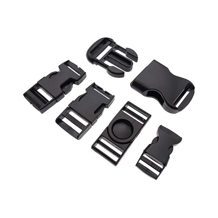 Quick side release plastic buckle adjustable snap clasp clip for strap belt webbing
