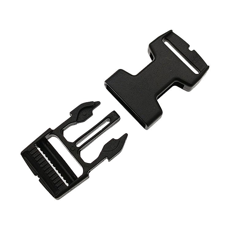 Quick side release plastic buckle adjustable snap clasp clip for strap belt webbing