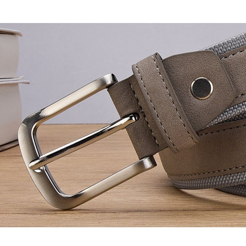 New Product Golf Casual Oxford Fabric Men's Belts Suede Leather Jeans Shorts Belts Alloy Pin Buckle Faux Leather Belt Mens