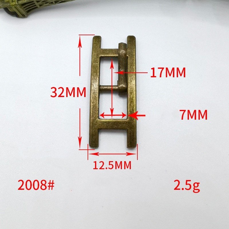 Factory Price Rectangular Shape Zinc Alloy Bag Strap Pin Buckle Pin Buckle Dog Buckle