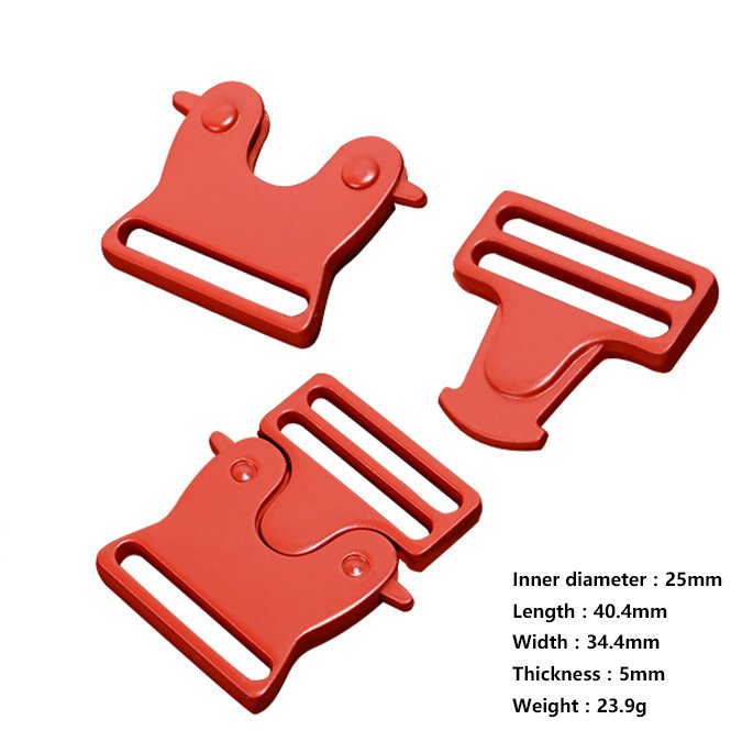 Safety Plug Nylon Waistband Tactical Buckle Source Manufacturer Q131-25 All-metal Adjustable Alloy Zinc Alloy Plating 25mm