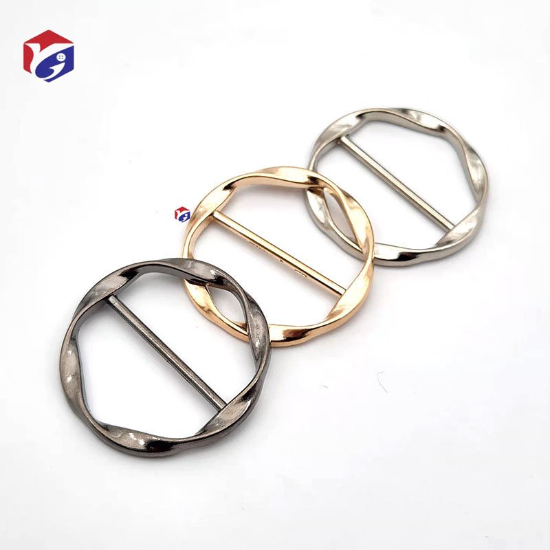 Metal Scarf Ring for Women Fashion Metal Ring Scarves Clasp Waist Buckle for Shirts Zinc Alloy Clothing Ring Wrap Holder