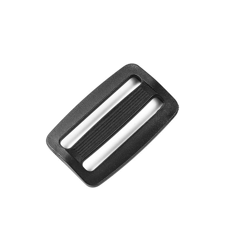Custom Color Ladder Lock Slider Tri Glide Buckle Webbing Adjuster for Backpack Strap Bag Black Plastic Anti-Slip