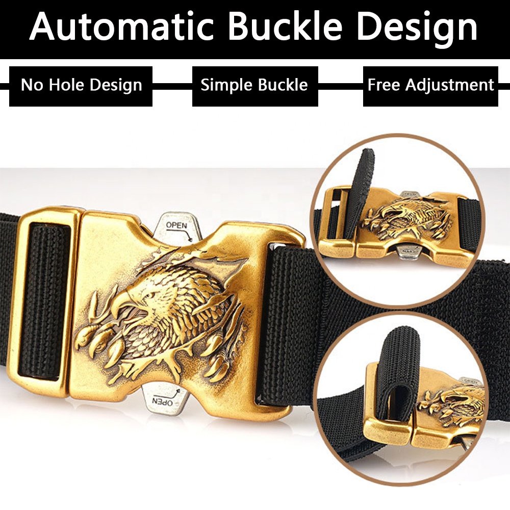 TUSHI Customized Quick Release Elastic Belt Alloy Metal Buckle Outdoor Climbing Training Tactical Belt Manufacturer Wholesale