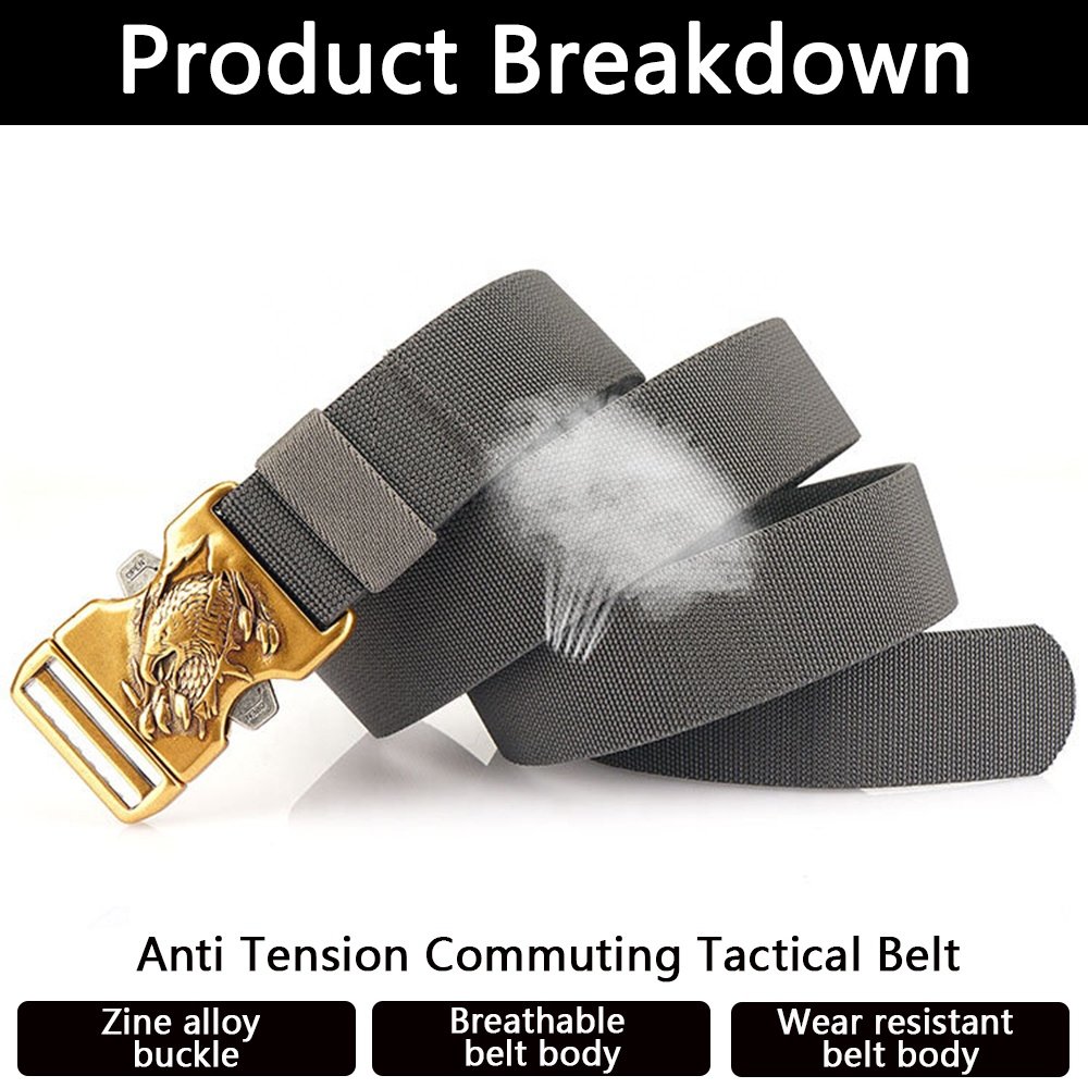 TUSHI Customized Quick Release Elastic Belt Alloy Metal Buckle Outdoor Climbing Training Tactical Belt Manufacturer Wholesale