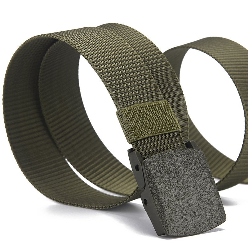 Custom High Quality Strap Male Tactical Waist Belt Men Automatic Buckle Nylon Belt Canvas Fabric Belts