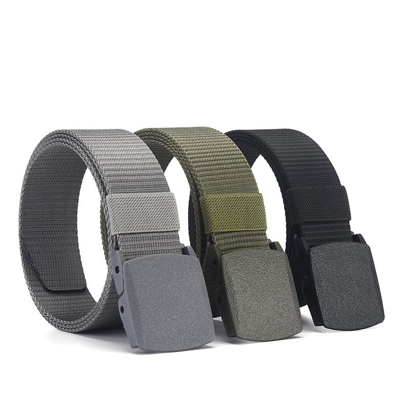 Custom High Quality Strap Male Tactical Waist Belt Men Automatic Buckle Nylon Belt Canvas Fabric Belts