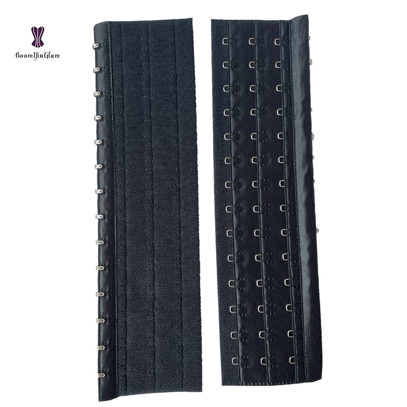 Women Corset Extension 14 Buckle waist trainer Extender 29.5cm Hook And Eye Tape 154Strap 14 Clasp Underwear Accessories