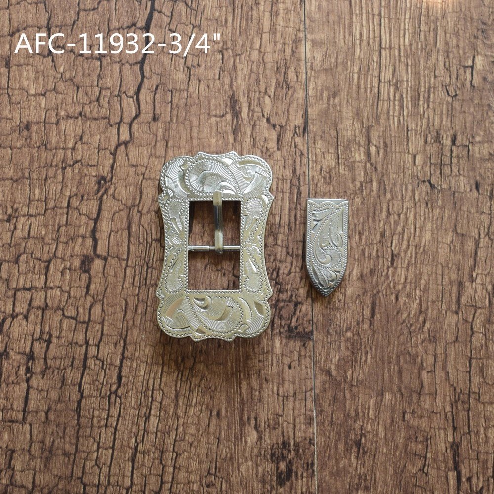 silver buckle set alloy buckle