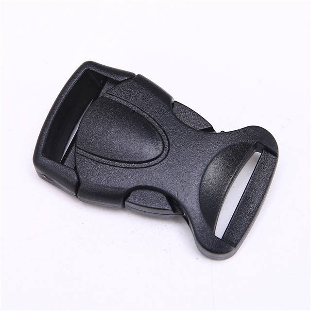 Black plastic Pom backpack webbing adjustable fastener plastic side release buckle