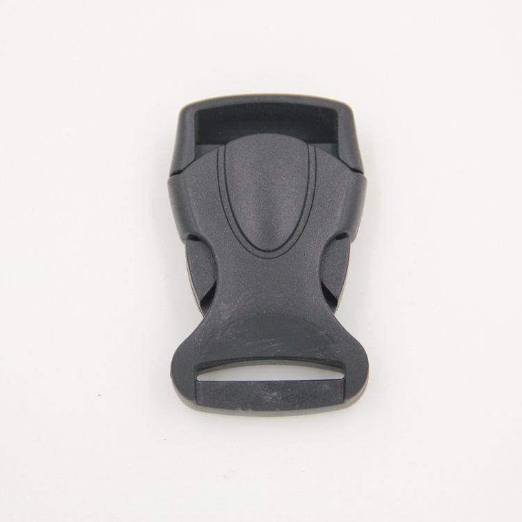 Black plastic Pom backpack webbing adjustable fastener plastic side release buckle
