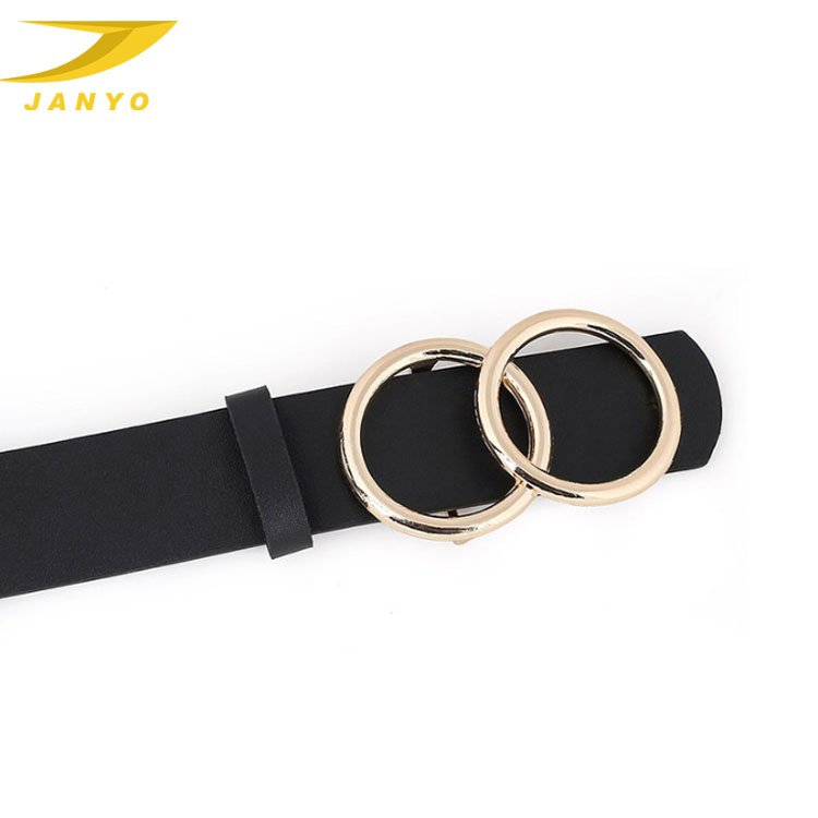 2023 Popular Trends Fashion Body Harness For Women Gold Double O-Ring Buckle Women"s Belt