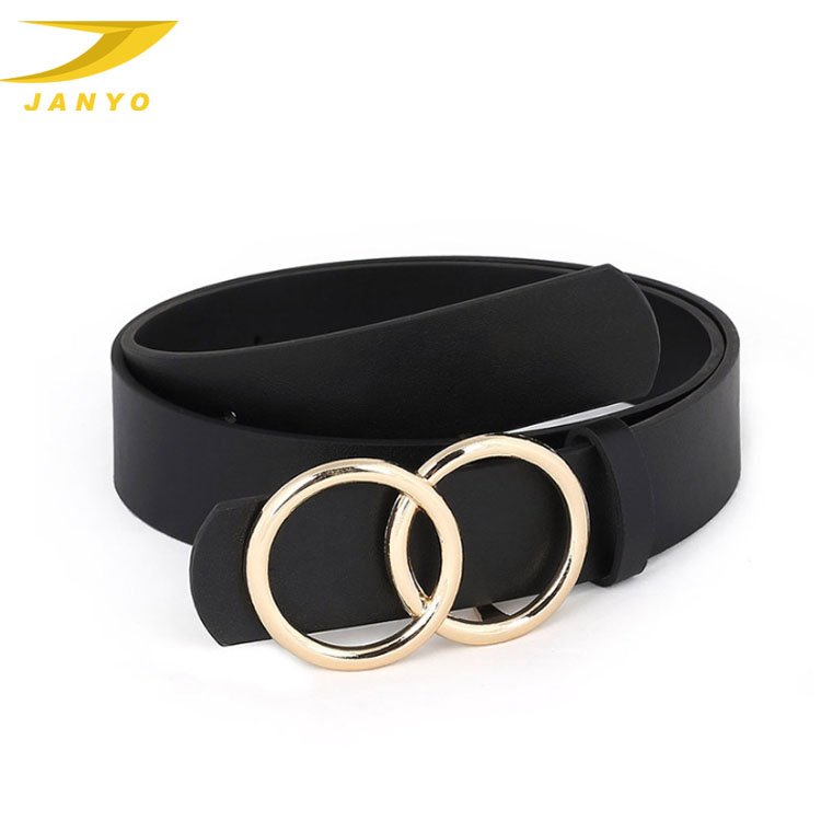 2023 Popular Trends Fashion Body Harness For Women Gold Double O-Ring Buckle Women"s Belt