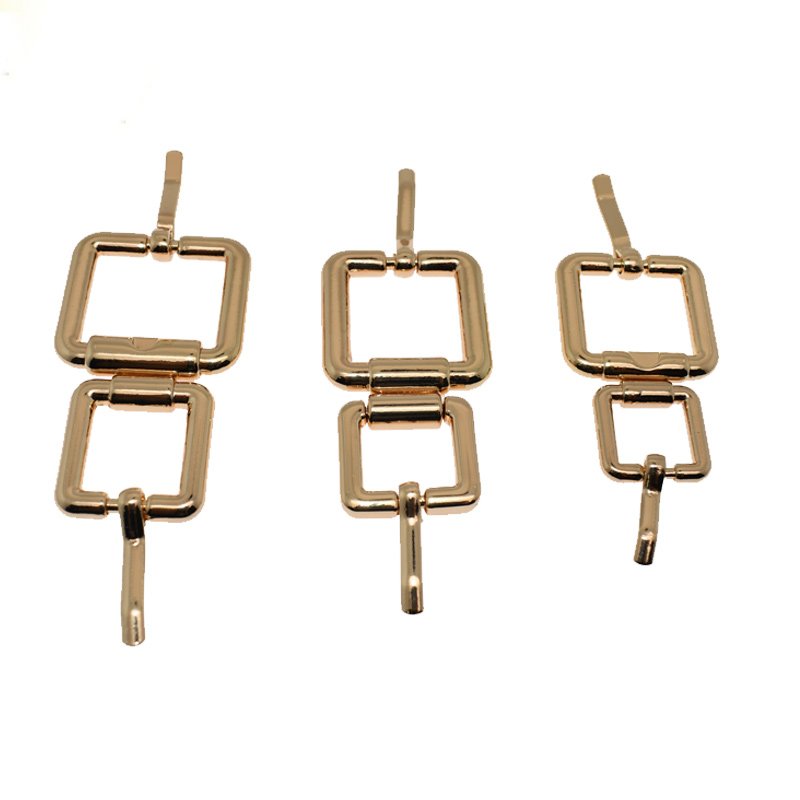 25mm/20mm/15mm pin belt buckle Adjustable Rectangle Ring for Leather Crafts, Bags, Clothing, Belts, Backpacks