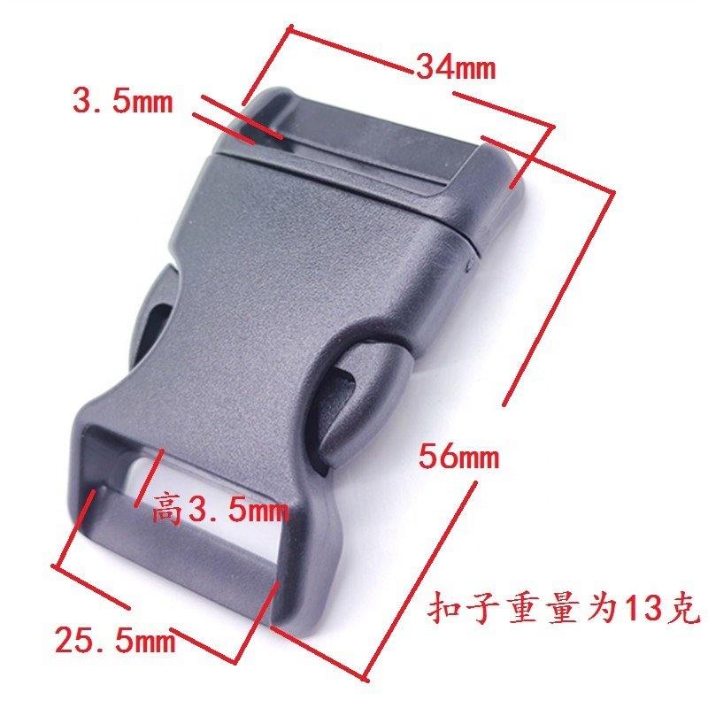 Quick Side Release Buckle Widenblacktplasticl Lock Tool Bag Clip Factory Custom Logo Adjustable Plastic Shape Plastic Guangdong