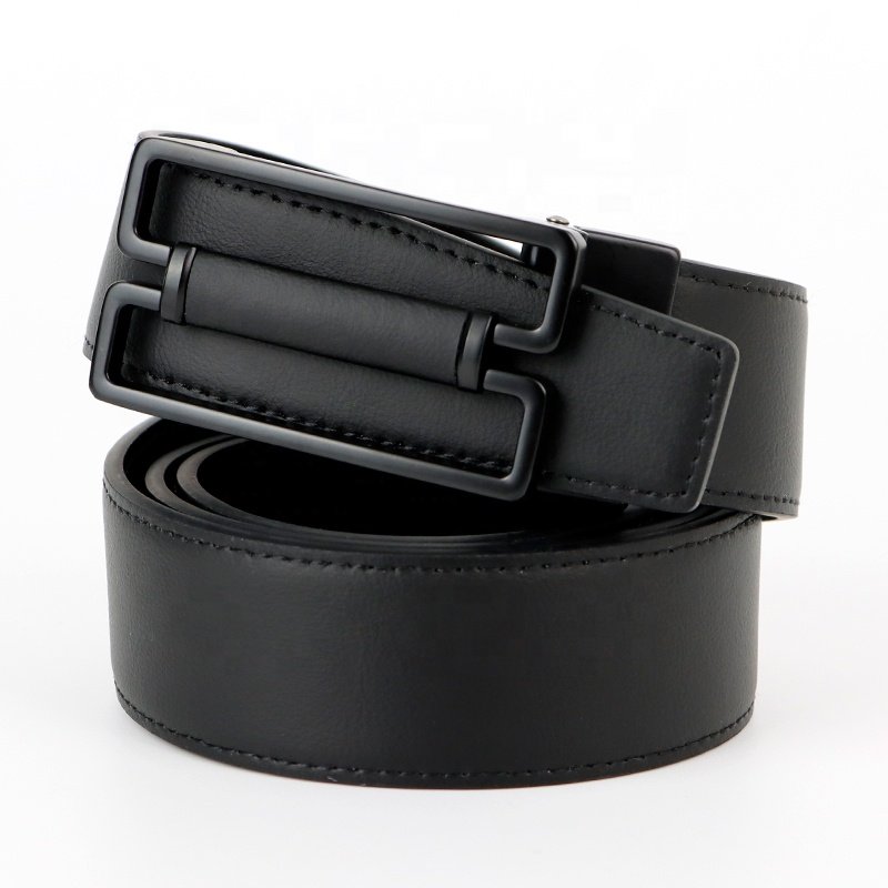 with multiple colors available Classic fashion automatic buckle men genuine leather belt Pair with stylish casual jeans