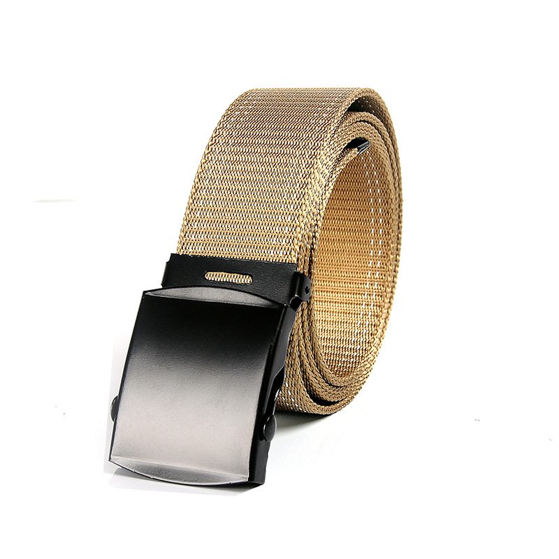 Wholesale Fashion Casual Canvas Quick Release Belt Jeans Belt Outdoor Mountaineering Light Belt custom color logo