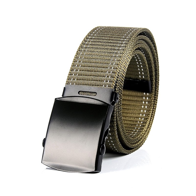Wholesale Fashion Casual Canvas Quick Release Belt Jeans Belt Outdoor Mountaineering Light Belt custom color logo