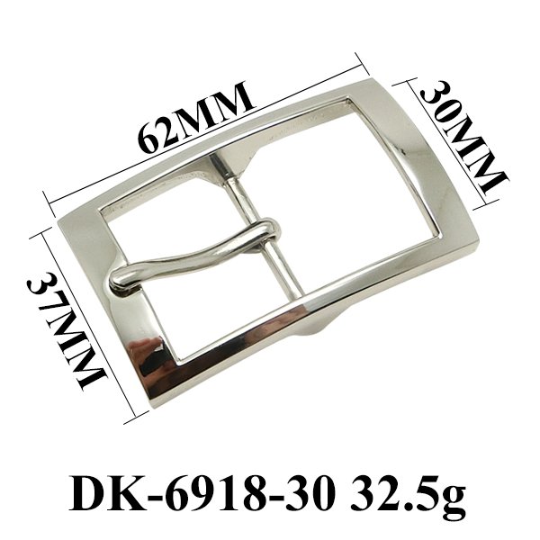 DK-6918 Men's Luxuriant 30mm Roll Pin Alloy Center Bar Belt Buckles Professional Metal Plating Factory Direct for Leather Craft