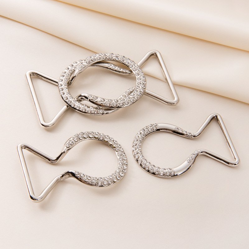 Cheap And High Quality Bag Hardware Accessories Diamond Setting Alloy Belt Buckle Alloy Buckle Metal Belt Buckle For Coat Belt