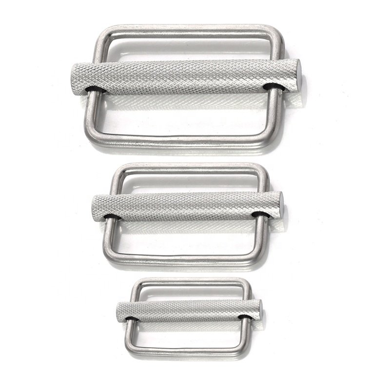 Ready to Ship 50mm Metal Tri-Glide Slider Belt Buckle Webbing Stainless Steel Strap Adjustable Buckle For Nylonstrap Handbags
