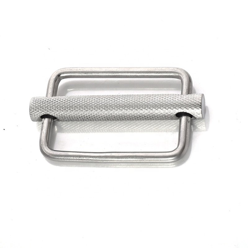 Ready to Ship 50mm Metal Tri-Glide Slider Belt Buckle Webbing Stainless Steel Strap Adjustable Buckle For Nylonstrap Handbags