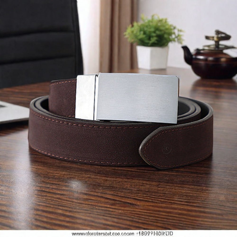 Custom Men's Genuine Leather Belt New Double-Sided with Rotating Alloy Pin Buckle Summer & Two-Layer Cowhide Trousers Belt