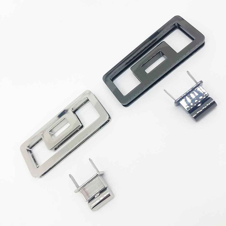 Factory price women bag buckle zinc alloy high quality buckle handbag with lock