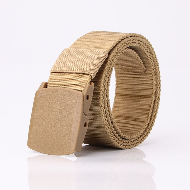 Custom Logo Outdoor men's Nylon belt Webbing Work Belts Hiking Rigger Tactical Belt
