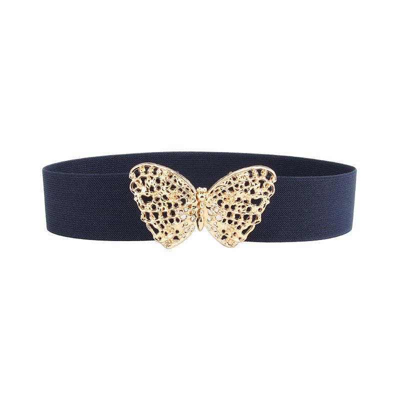 Quality Pu Leather Fashion Butterfly Buckle Female Waist Belts For Women Lady Belt
