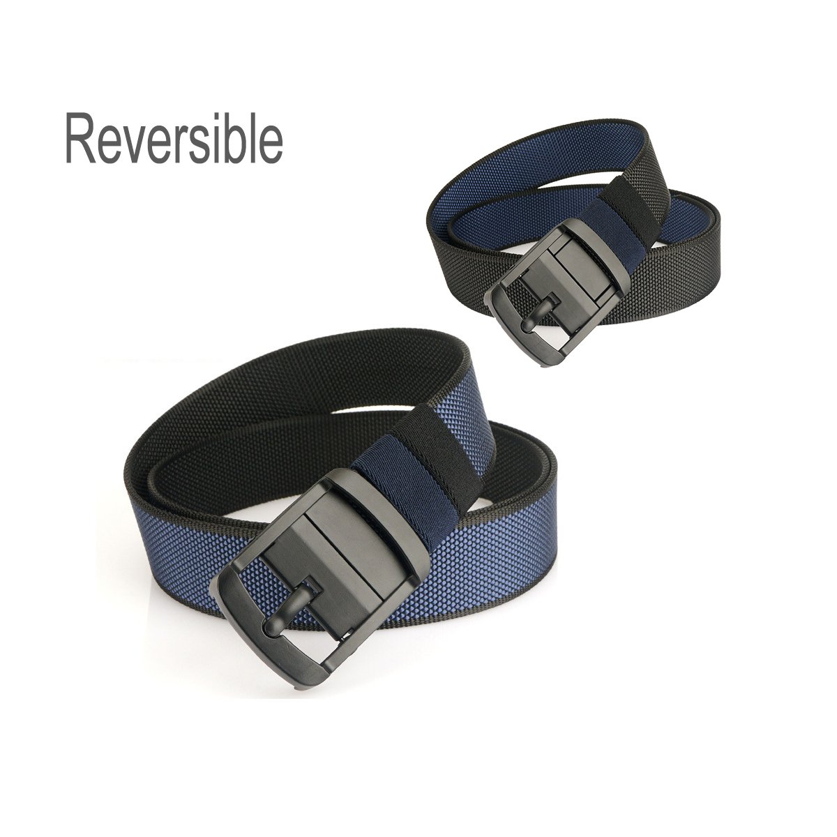 Two colors Reversible Canvas Fabric belt Metal Buckle Outdoor Tactical Combat Belt Hunting Hiking Sports Blet